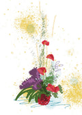Peace lily flower vase